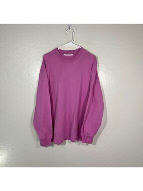 Samsoe Samsoe Shirt Womens Small Oversized Pink Bubble Gum Long SleeveCotton
